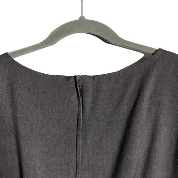 H&M Women's Gray Wool Blend Sleeveless Shift Dress - Picture 5 of 8